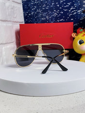 SIGNATURE AVIATOR FRAME SUNGLASSES  563238 IN METAL
