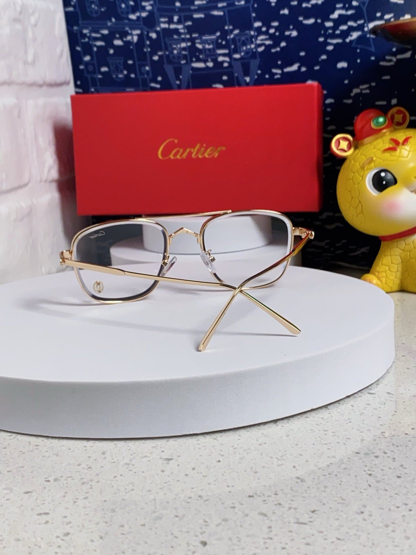 PREMIÈRE SQUARE FRAME SUNGLASSES 533240 IN METAL