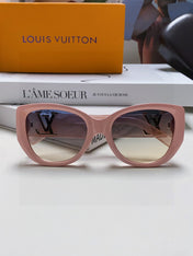 ICON CAT EYE SUNGLASSES 570247 IN PINK CLEAR ACETATE
