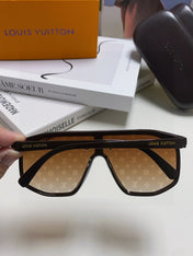 WAIMEA SUNGLASSES 570267 IN BROWN ACETATE MONOGRAM ON LENS
