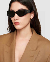 LOGO SUNGLASSES 576812 IN BLACK ACETATE