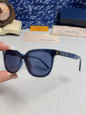 CAT EYE SUNGLASSES 571650 IN BLUE CLEAR ACETATE