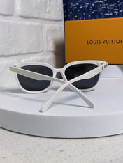 CAT EYE SUNGLASSES 571651 IN WHITE ACETATE