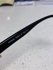 SQUARE SUNGLASSES 3392 IN BLACK ACETATE BLACK LENSES