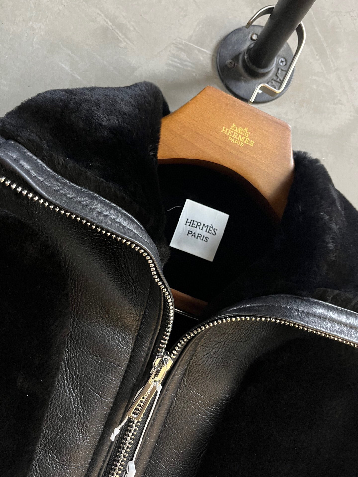 HERMES 25S SHEARLING JACKET 349