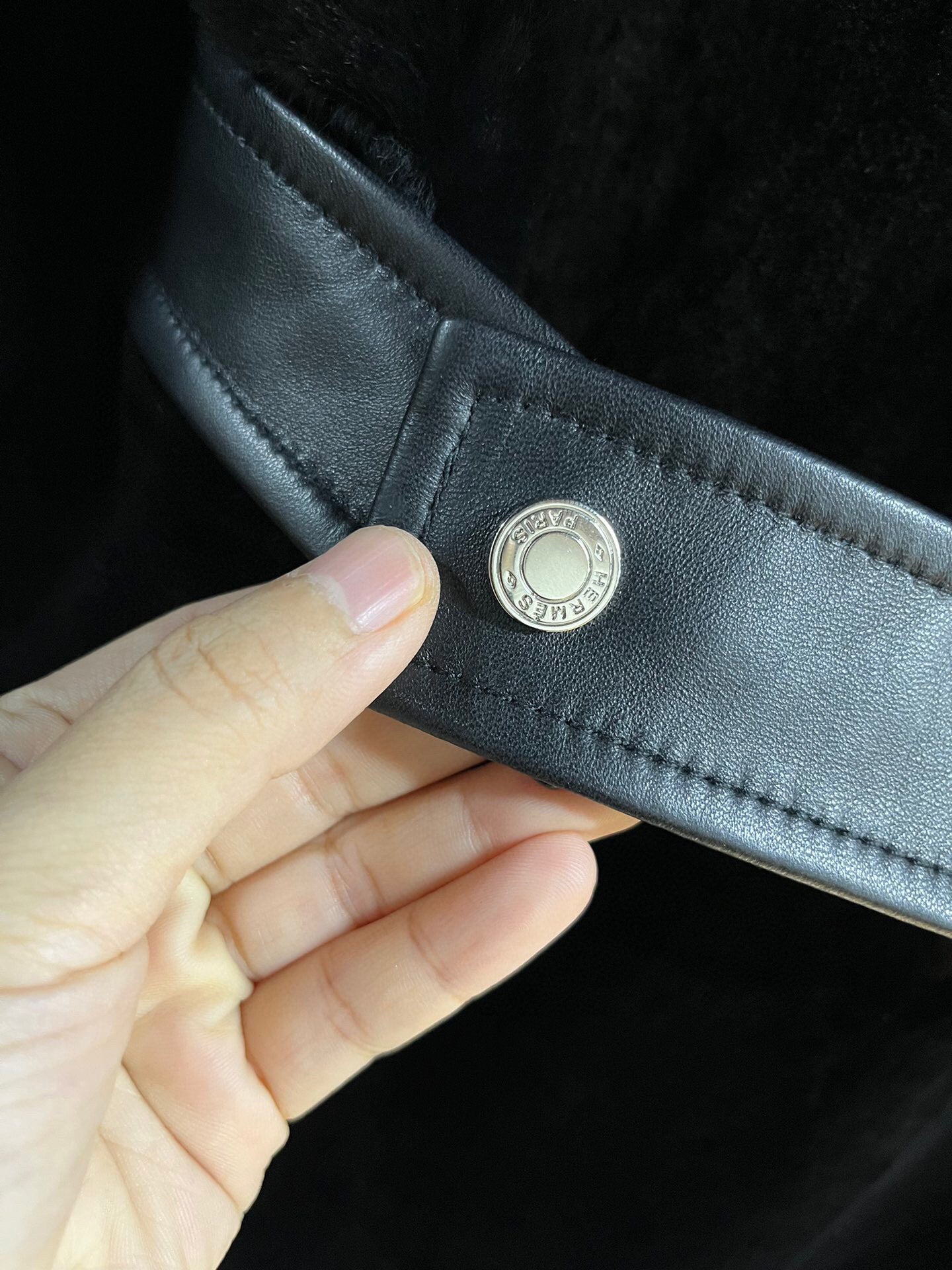 HERMES 25S SHEARLING JACKET 348