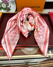 SQUARE SILK SCARF MALLES MERVEILLEUSES 90 CM PINK 399996