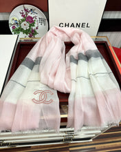 SCARF 200 CM IN PASTEL PINK SILK AND CASHMERE 400025