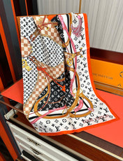 LV SCARF 90 CM IN SILK 729071