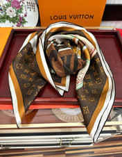 LV SCARF 90 CM IN SILK 730534