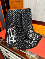 LV SCARF 90 CM IN SILK 733839