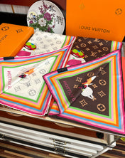 LV SCARF 90 CM IN SILK 738414