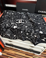CHANEL 26S SCARF 90 IN SILK 311894