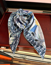 DIOR 26S  SCARF 90CM IN SILK 313459