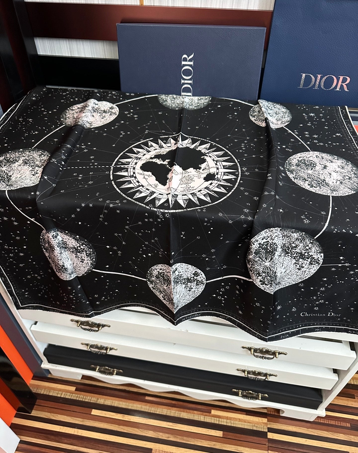 DIOR 26S SCARF 90CM IN SILK 303323