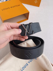 LV 25S BELT 40 MM IN BLACK CALFSKIN 593217