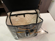 ALPIN BACKPACK 37 IN BLACK LAMBSKIN AND GOYARDINE CANVAS
