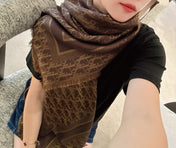 DIOR 26S SCARF 140CM IN SILK & CASHMERE 262320