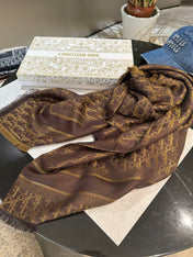 DIOR 26S SCARF 140 IN SILK AND CASHMERE 429181