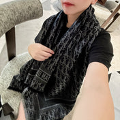 DIOR 26S SCARF 140 IN SILK AND CASHMERE 429180