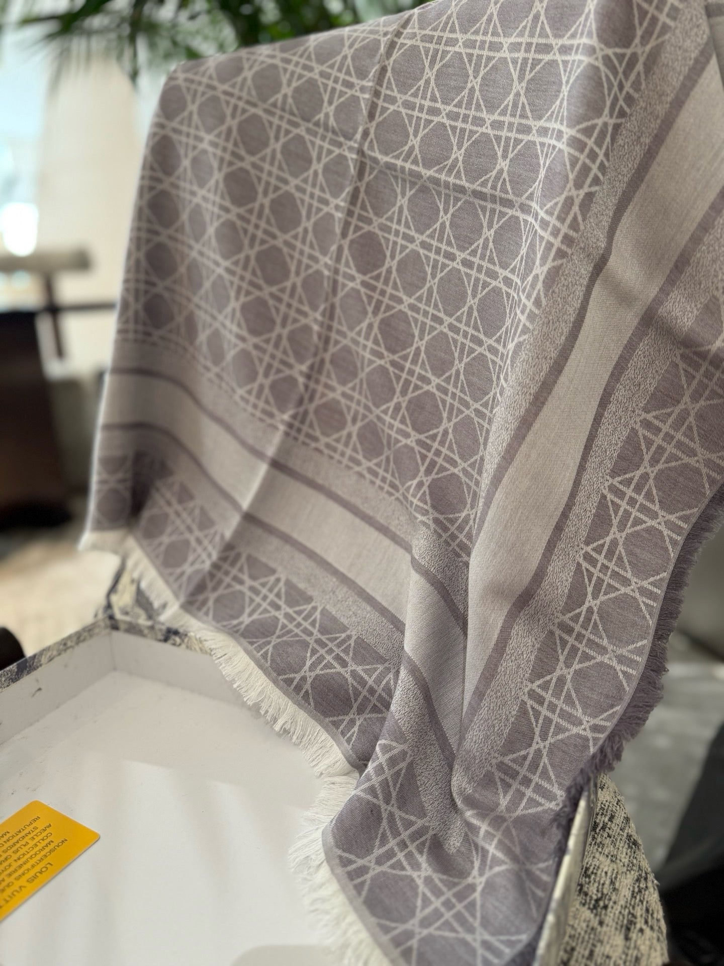 DIOR 26S SCARF 140 IN SILK AND CASHMERE 424261