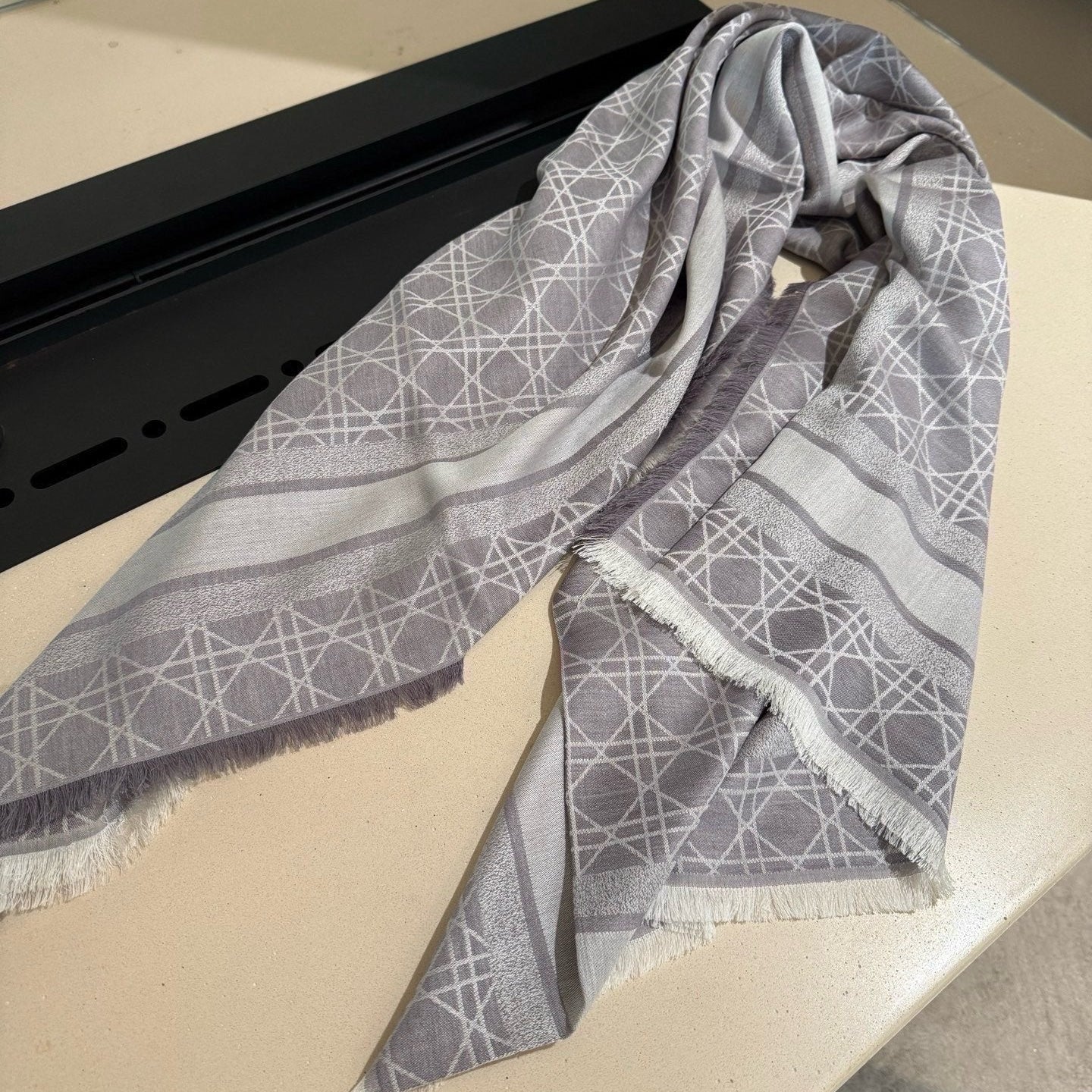 DIOR 26S SCARF 140 IN SILK AND CASHMERE 424261