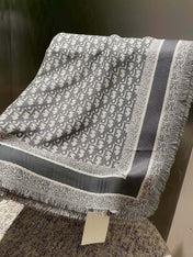 DIOR 26S SCARF 140 IN CASHMERE AND SILK 504492