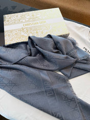 DIOR 26S SCARF 140 IN SILK AND CASHMERE 424265