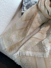 DIOR 26S SCARF 140 IN SILK AND CASHMERE 424259