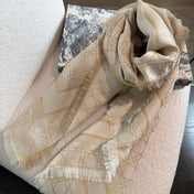 DIOR 26S SCARF 140 IN SILK AND CASHMERE 424259