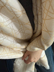 DIOR 26S SCARF 140 IN SILK AND CASHMERE 424259