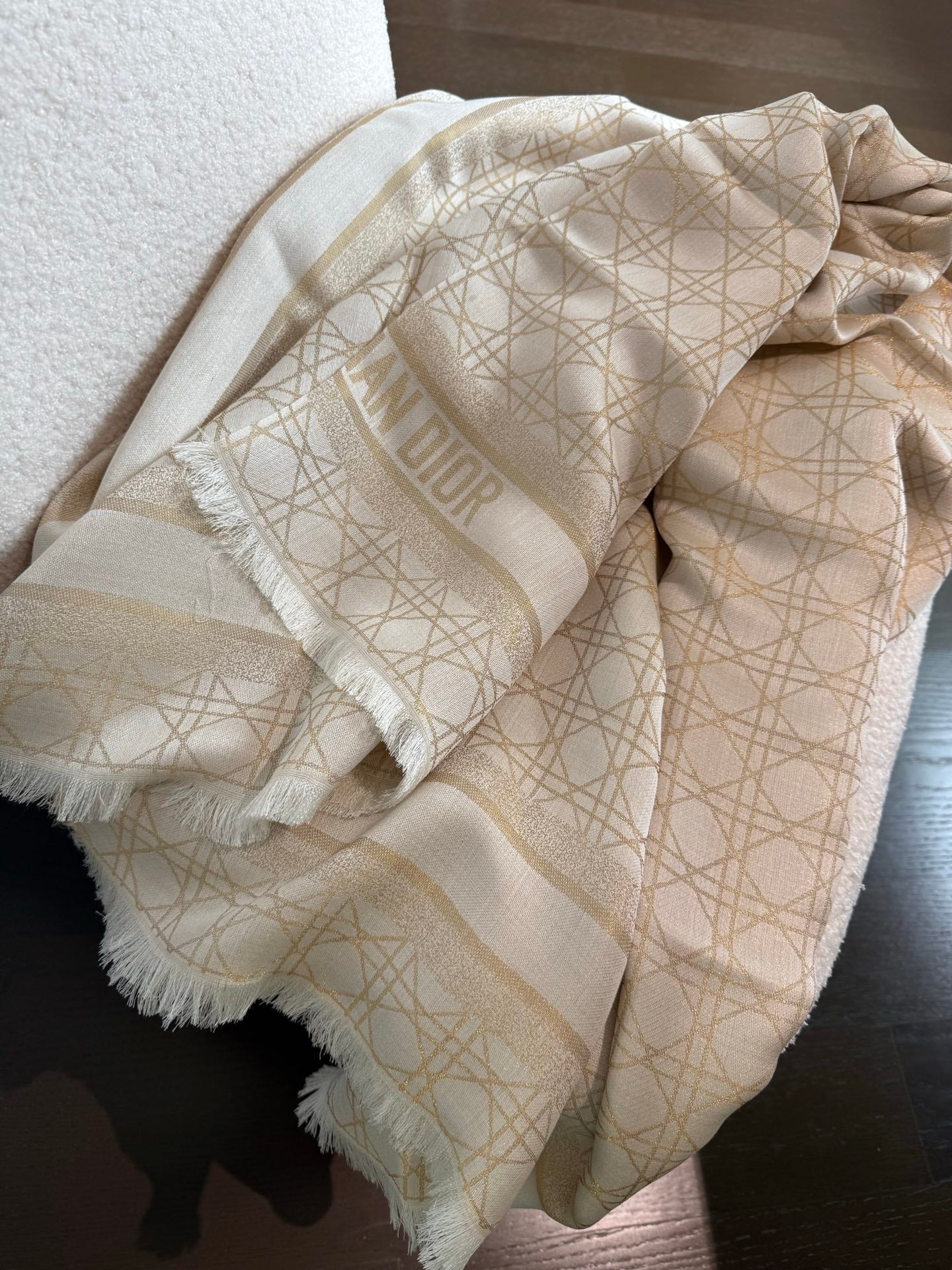 DIOR 26S SCARF 140 IN SILK AND CASHMERE 424259