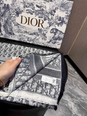 DIOR 26S SCARF 200 IN CASHMERE AND SILK 427196