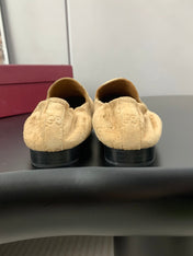 GUCCI 26S LOAFERS IN BEIGE SUEDE