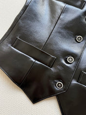 CHANEL LEATHER VEST STYLE 18