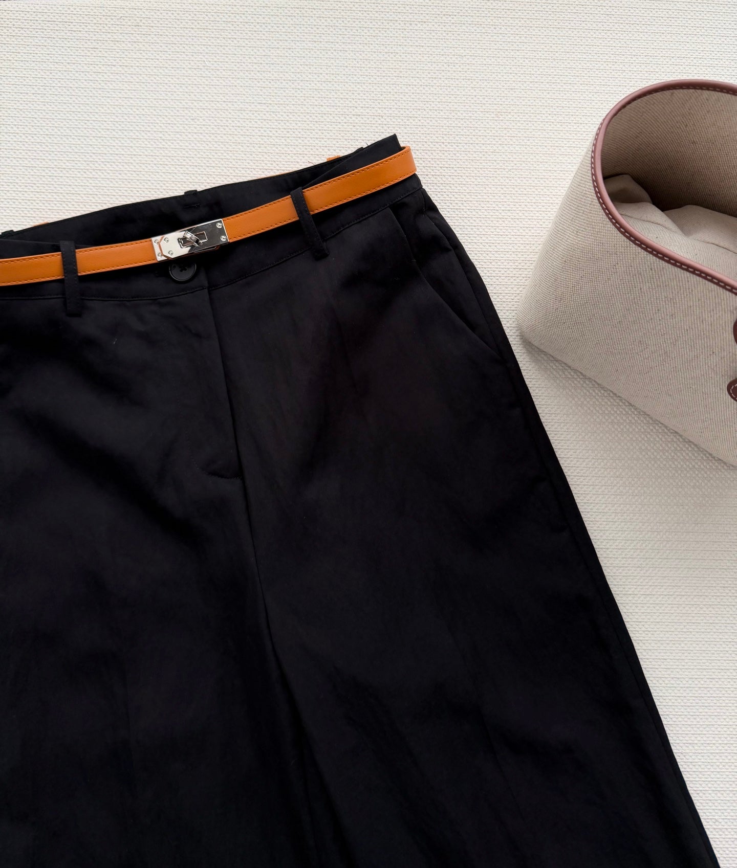 HERMES 26S WIDE LEG CROPPED PANTS 557