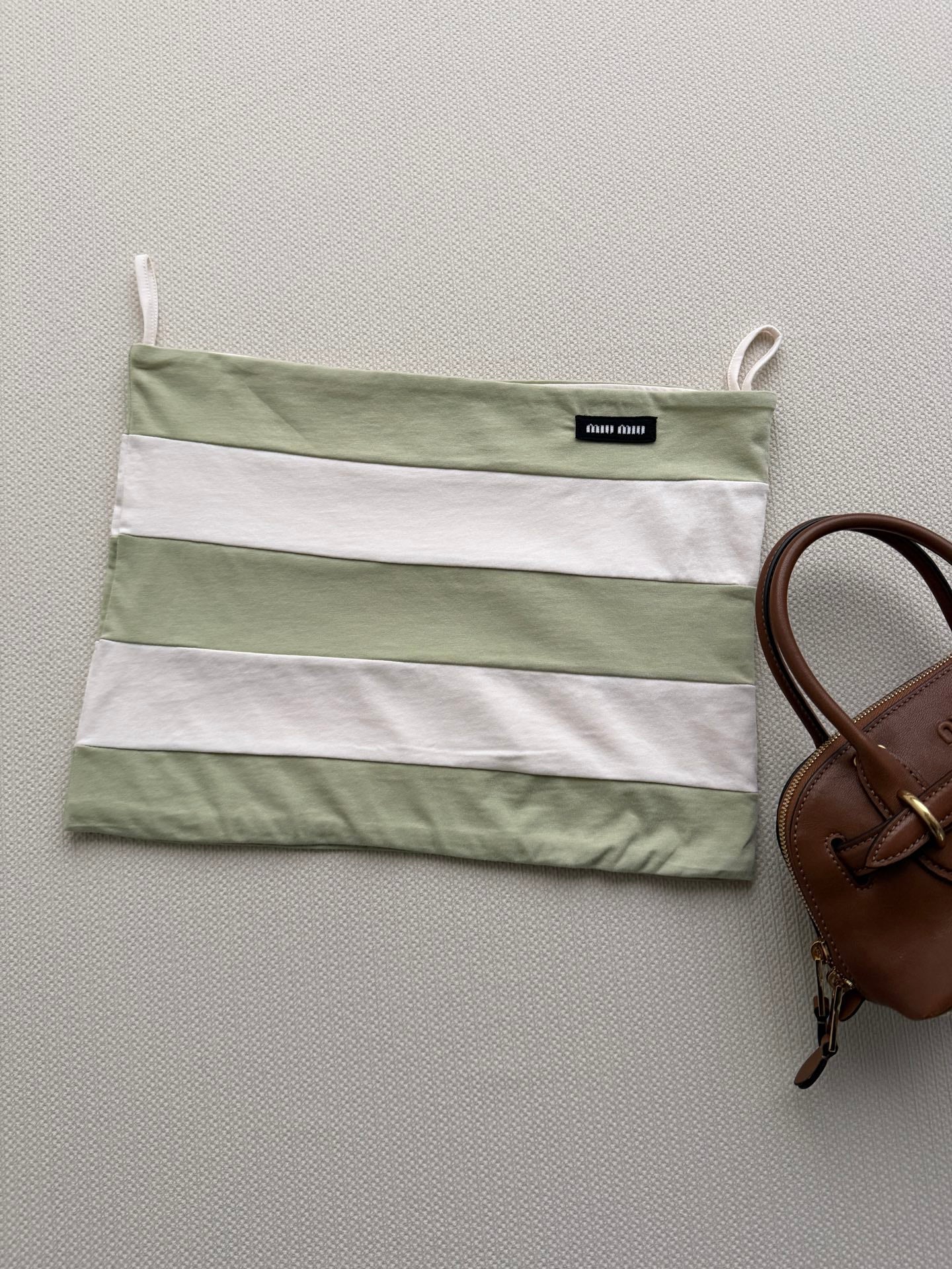 MIUMIU 26S STRIPED BANDEAU TOP STYLE 1114