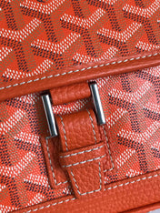 GRAND BLEU 16 IN ORANGE GOYARDINE CANVAS AND LAMBSKIN