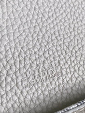 GRAND BLEU 16 IN WHITE GOYARDINE CANVAS AND LAMBSKIN