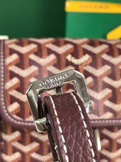 GRAND BLEU 16 IN WINE RED GOYARDINE CANVAS AND LAMBSKIN