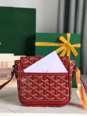 GRAND BLEU 16 IN CLASSIC RED GOYARDINE CANVAS AND LAMBSKIN