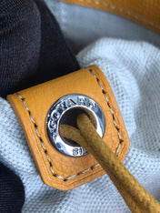 GOYA 26S BELUGA MINI BAG 23MM IN HONEY YELLOW GOYARDINE CANVAS AND CALFSKIN