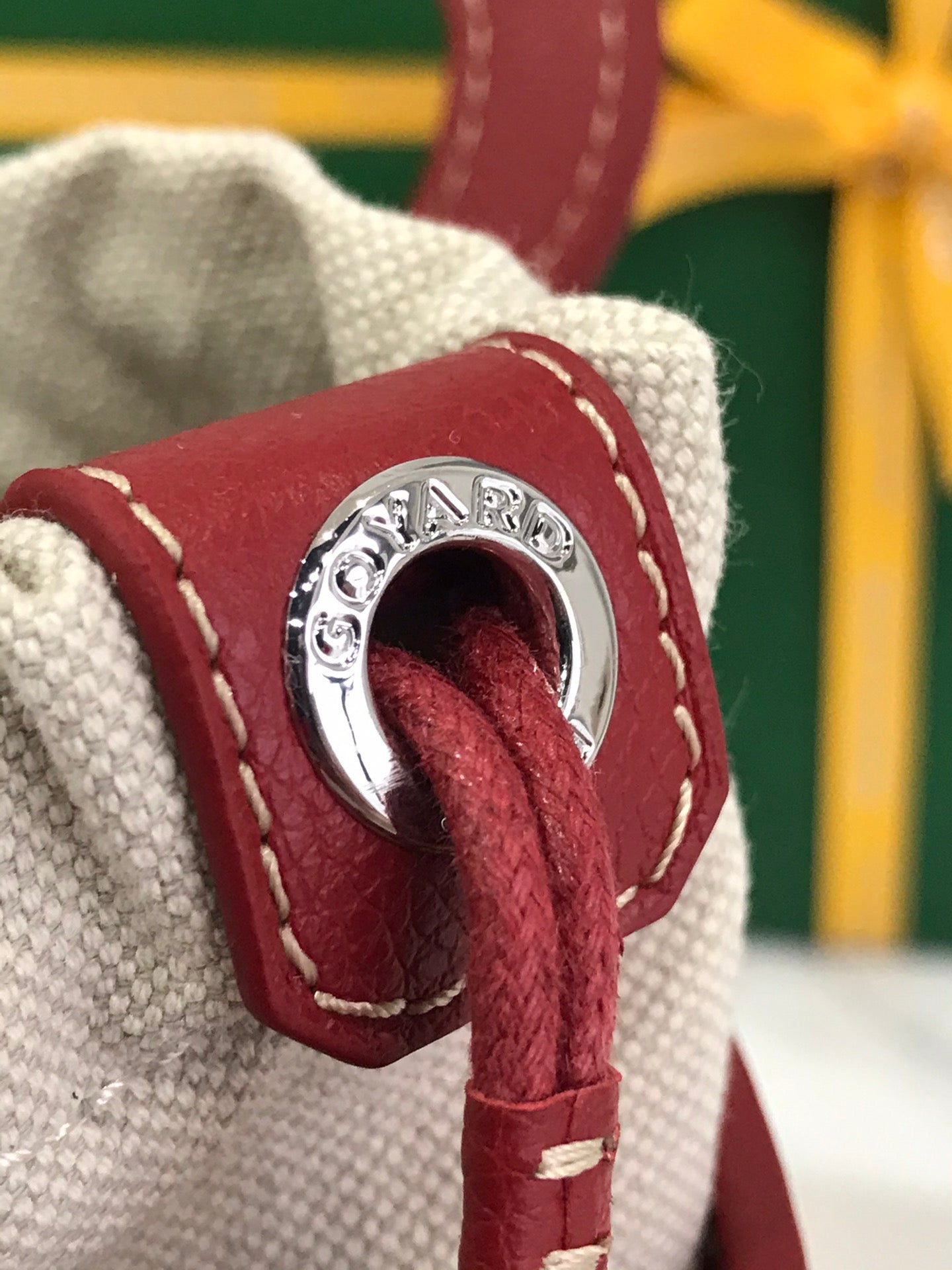 GOYA 26S BELUGA MINI BAG 23MM IN DARK RED GOYARDINE CANVAS AND CALFSKIN
