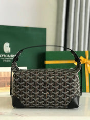 GOYA 26S BOEING 25MM IN BLACK GOYARDINE CANVAS AND CALFSKIN
