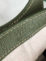 GOYA 26S BELUGA MINI BAG 23MM IN DARK OLIVE GREEN GOYARDINE CANVAS AND CALFSKIN