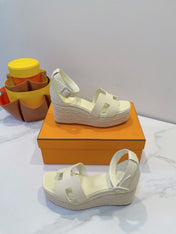 ELDA ESPADRILLE IN WHITE CREAM EPSOM CALFSKIN