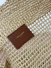 RAFFIA ICARE 55 BEIGE BROWN STRAW