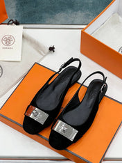 INNOCENTE SLINGBACK BLACK SUEDE