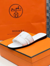 IDIOMA SANDAL IN WHITE CALFSKIN
