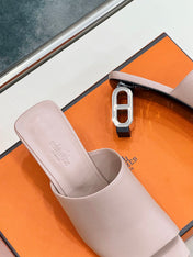 ICONIQUE 60 SANDAL IN BABY PINK CALFSKIN